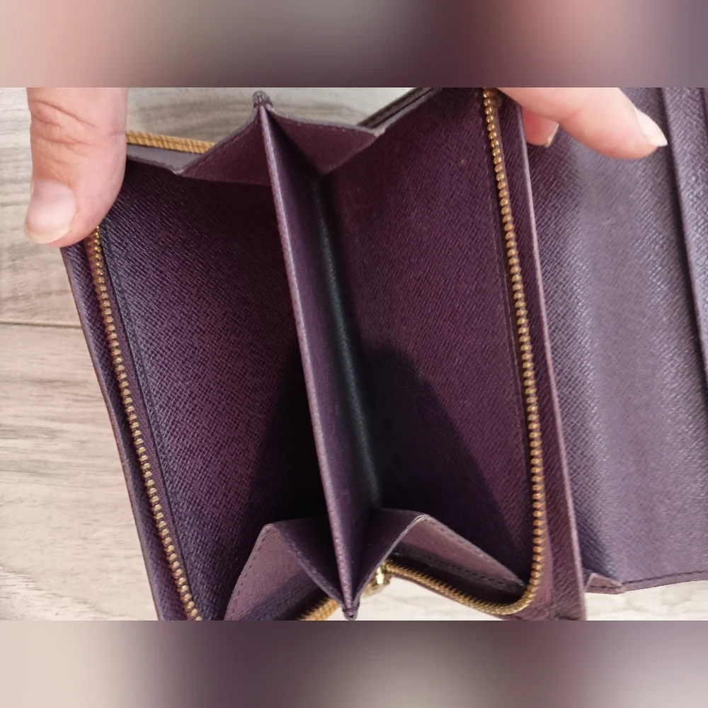 Louis Vuitton EPI Yellow & Purple Leather Tresor Porte-tresor Zip Wallet - Picture 9 of 12